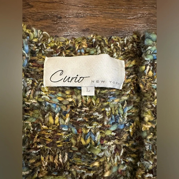 Curio New York Chunky Knit Cardigan- Large - Picture 3 of 5